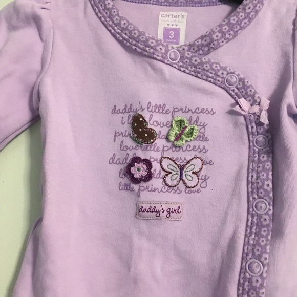 Purple longsleeve onesie - Picture 2 of 2